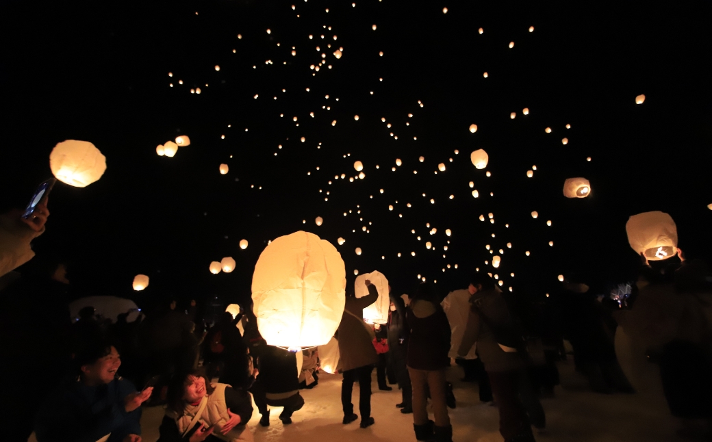 【2026年3月14日(土)開催】第50回つなん雪まつり チケット 津南駅エリア（E）スカイランタン付駐車場券 | 新潟県 津南町 163576-001