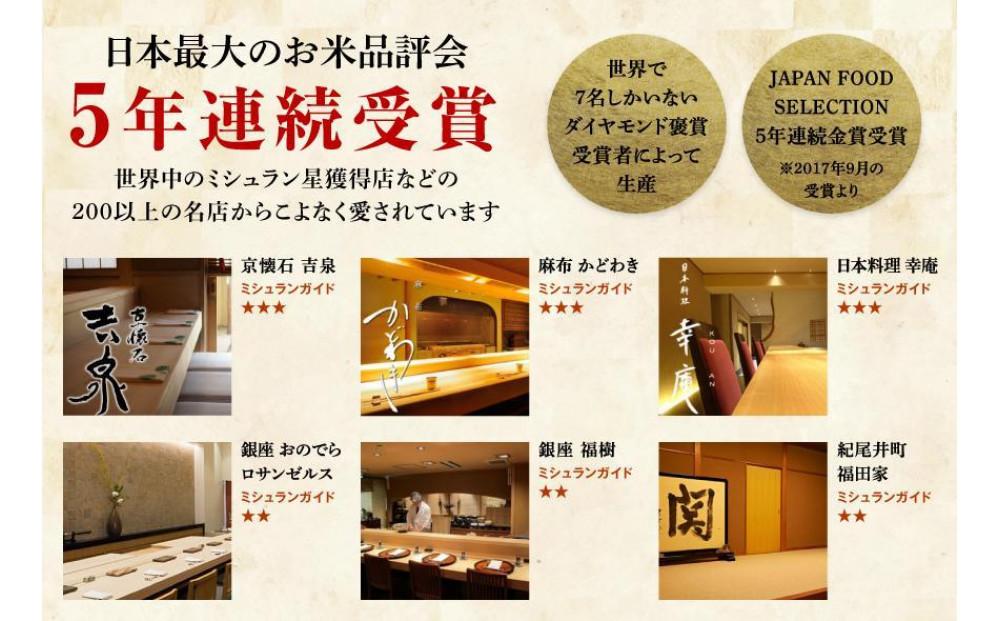 【令和7年産】魚沼産コシヒカリ 雪椿 2kg×2袋 特別栽培米 木箱入り127527-025