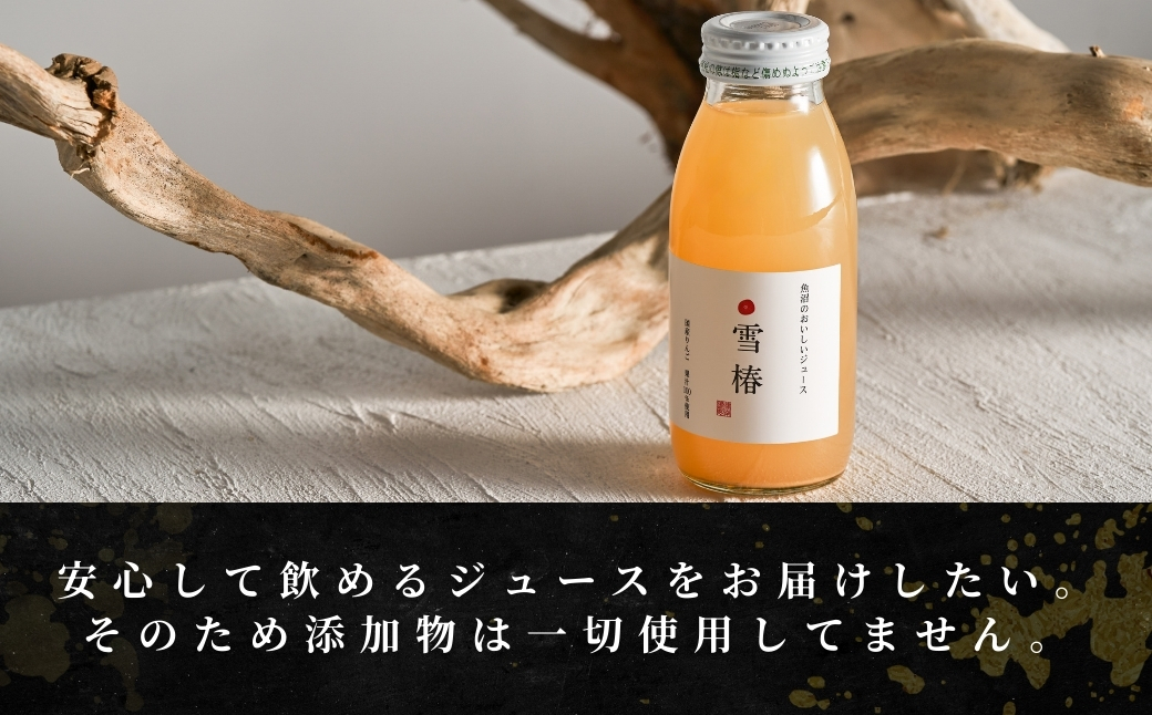 魚沼のおいしいりんごジュース 雪椿 20本×1セット 127527-036