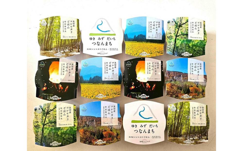 魚沼コシヒカリ 苗場プリンセス 特別栽培米 農薬・化学肥料5割減 ごはんパック【12パック入り】127523-076