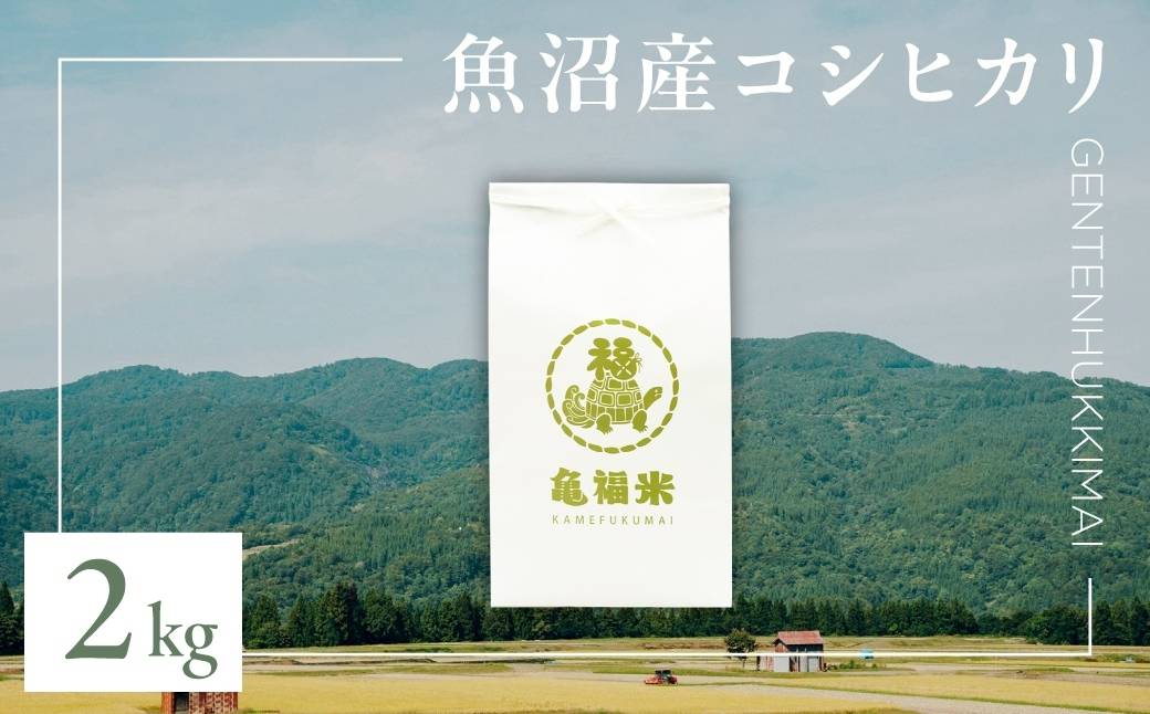 令和7年産 魚沼産コシヒカリ「亀福 原点復帰米」2kg(特別栽培米) 新潟県 津南町 株式会社亀福