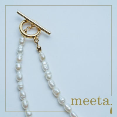 気品漂う ライス淡水パールショートネックレス 職人の逸品【配送不可地域：沖縄県】