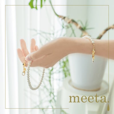 華やかさ際立つ ハレノヒノ コットンパールマルチチェーン【配送不可地域：沖縄県】