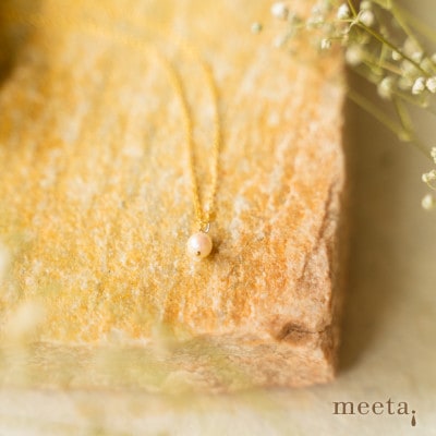 あこやパール一粒k14gfネックレス【配送不可地域：沖縄県】