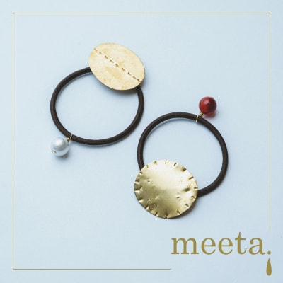 トントン真鍮ヘアゴムとマルチチェーンのセット×各1点【配送不可地域：沖縄県】