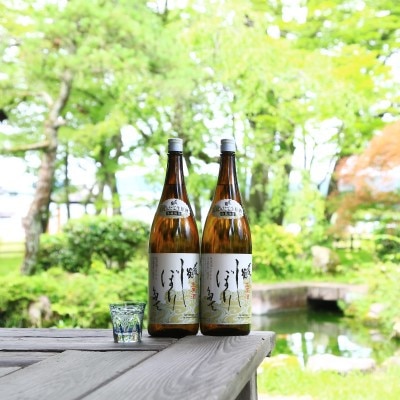 【2022-12月蔵出分】〆張鶴 しぼりたて 生原酒 1800ml×2本【配送不可地域：離島】