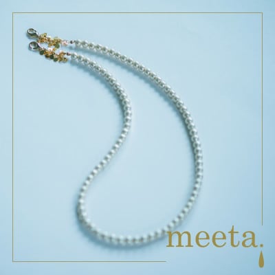 華やかさ際立つ ハレノヒノ コットンパールマルチチェーン【配送不可地域：沖縄県】