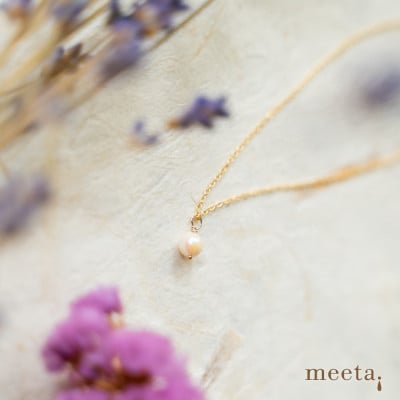 あこやパール一粒k14gfネックレス【配送不可地域：沖縄県】