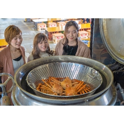 昼セリ見学＆新湊かに小屋で味わう高志の紅ガニ食べ放題プラン(2名様1組ペア)