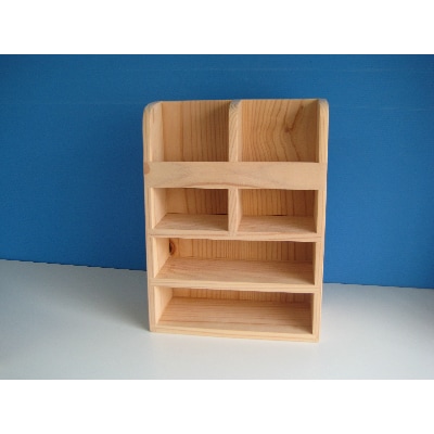 立山杉　縦型小棚＆縦型ティッシュボックス　セット