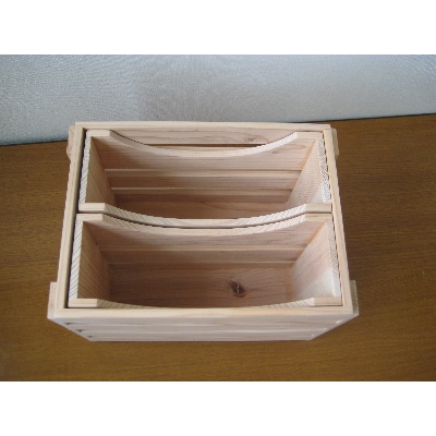立山杉　フリーボックス＆木製ラック(2個)セット