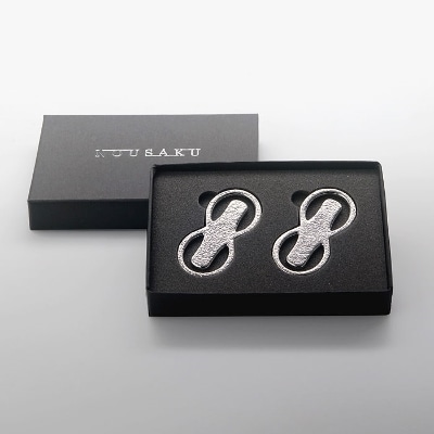 錫のぐい呑みと箸置