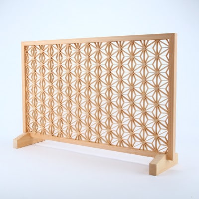 縁起組子アートパネル　あさのは