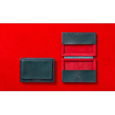 colmの名刺入れ ブルー「立体成型でつくった 好印象を与える独自の名刺入れ」