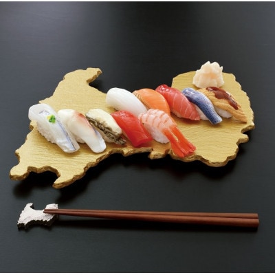 高岡銅器製 富山県プレート 黒 1枚