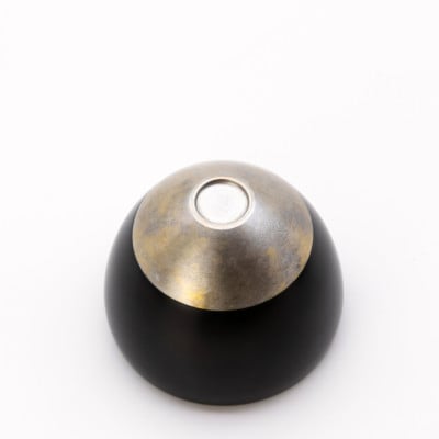 KISEN Guinomi Sake Cup DON Kurourushi Misty Silver