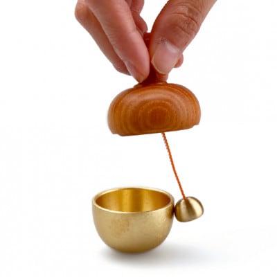 【高岡銅器】空穏 まどか どんぐりん ゴールド