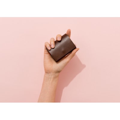 colmのコンパクト財布 ブラック「カードが見やすく取り出しやすい小さな財布」