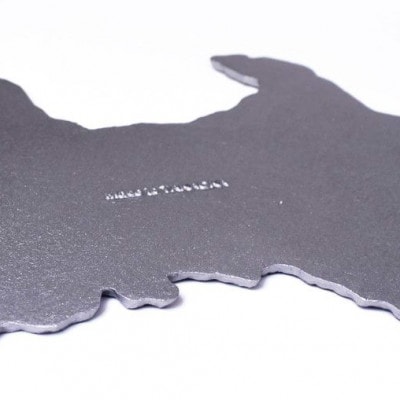 高岡銅器製 富山県プレート 黒 1枚