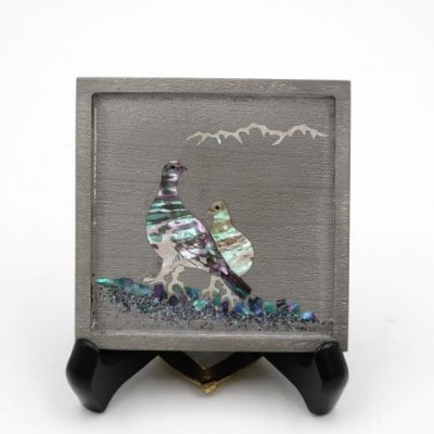 【高岡銅器】コースター雷鳥