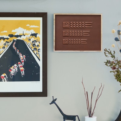 colm 鯉のぼり ブラウン「本革を立体成型してつくった現代のインテリアに馴染む鯉のぼり」