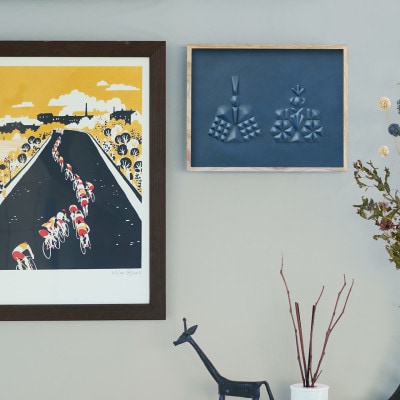 colm ひな人形 キャメル「本革を立体成型してつくった現代のインテリアに馴染むひな人形」