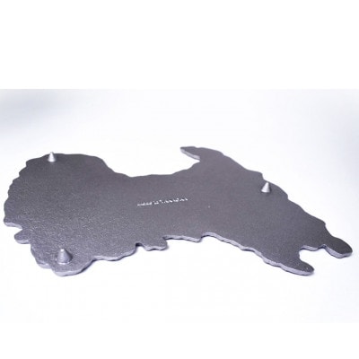 【高岡銅器】富山県プレート　銀