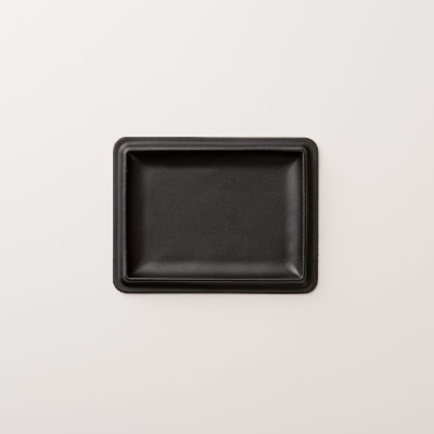 colm レザートレイ　Lサイズ　ブラック　「立体成型で作った本革製トレイ」