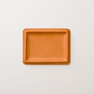 colm レザートレイ　Lサイズ　キャメル　「立体成型で作った本革製トレイ」