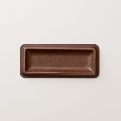 colm レザートレイ　Mサイズ　ブラウン　「立体成型で作った本革製トレイ」