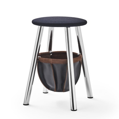 根KON [スツール/バスケット付] / ブラック (IK22Q-01 BK)