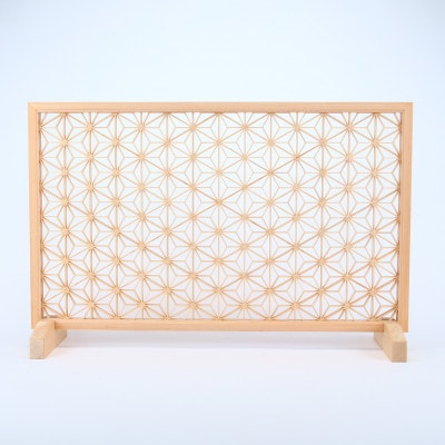 縁起組子アートパネル　あさのは