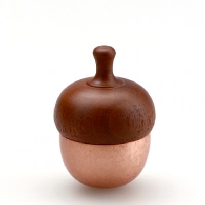 【高岡銅器】空穏 まどか どんぐりん ピンクゴールド