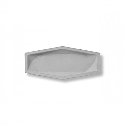 colm多角形レザートレイM グレー「立体成型してつくった本革製多角形トレイ」