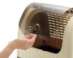 ラタンキャリー【アイボリー】 犬 猫 ペット