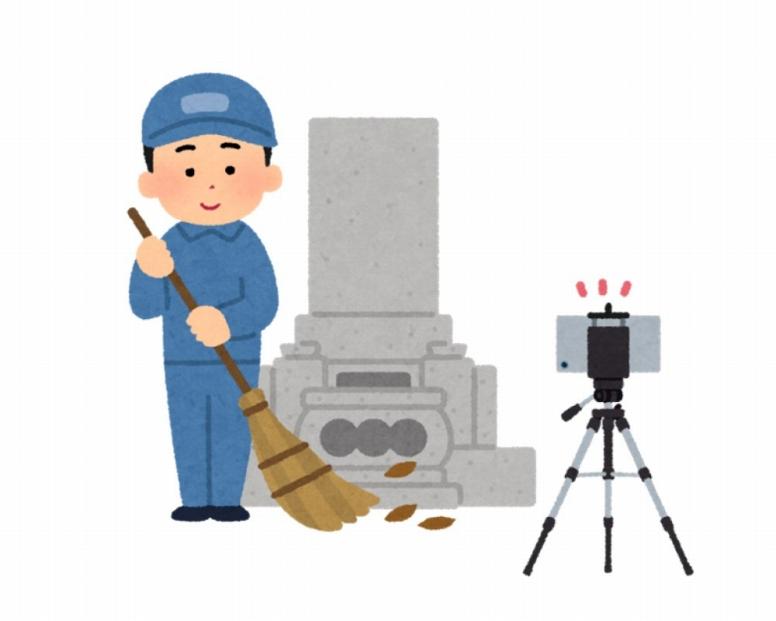お墓清掃（墓石洗浄・お供え・片付け）