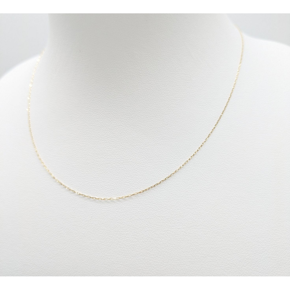 【18金イエローゴールドネックレス グリームカット長小豆0.2 40cm】 富山県 富山市 贈り物 おすすめ ギフト 人気 記念