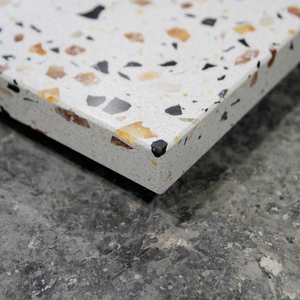 テラゾー 天板 小サイズ  380mm×380mm×25mm(10kg)　家具 セメント コンクリート 富山市 鳥居セメント工業