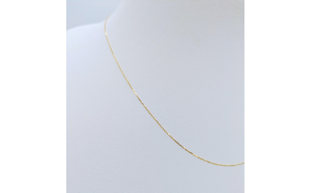 【18金イエローゴールドネックレス 小豆L0.17φ 45cm】 富山県 富山市 贈り物 おすすめ ギフト 人気 記念