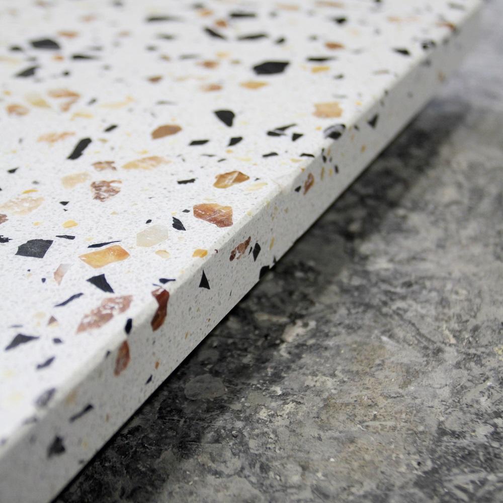 テラゾー 天板 小サイズ  380mm×380mm×25mm(10kg)　家具 セメント コンクリート 富山市 鳥居セメント工業