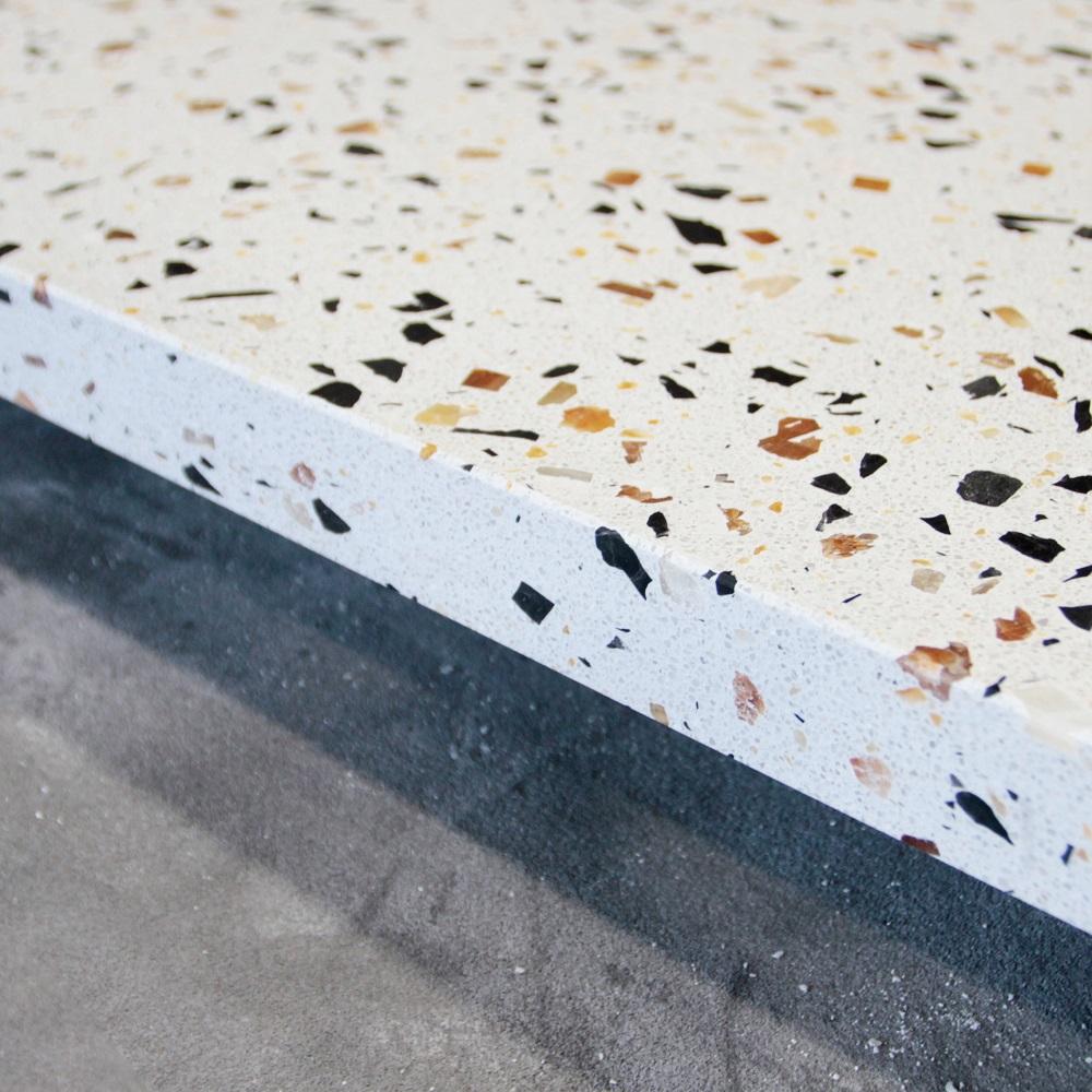 テラゾー 天板 中サイズ 1000mm×800mm×35mm(70kg)　家具 セメント コンクリート 富山市 鳥居セメント工業