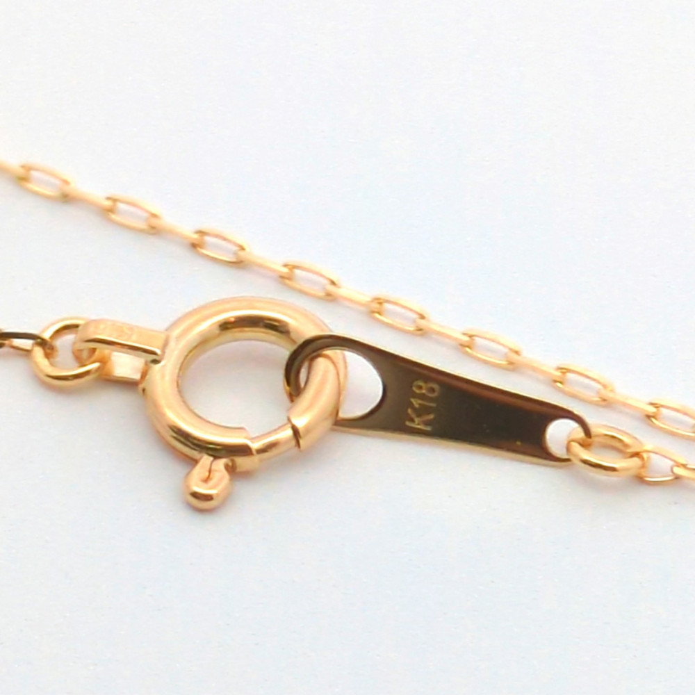 【18金イエローゴールドネックレス グリームカット長小豆0.4 60cm】富山県 富山市 贈り物 おすすめ ギフト 人気 記念