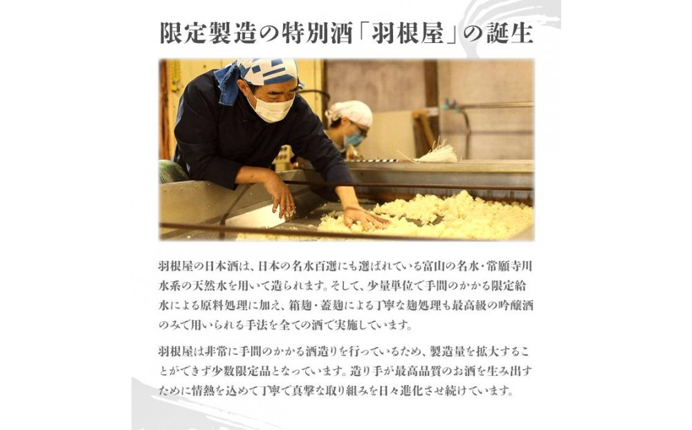 羽根屋 大吟醸 1.8L