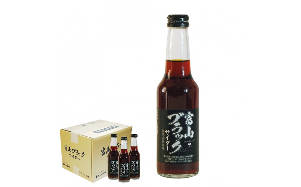 ブラックサイダー 1ケース２0本　炭酸飲料 サイダー ソフトドリンク 黒いサイダー