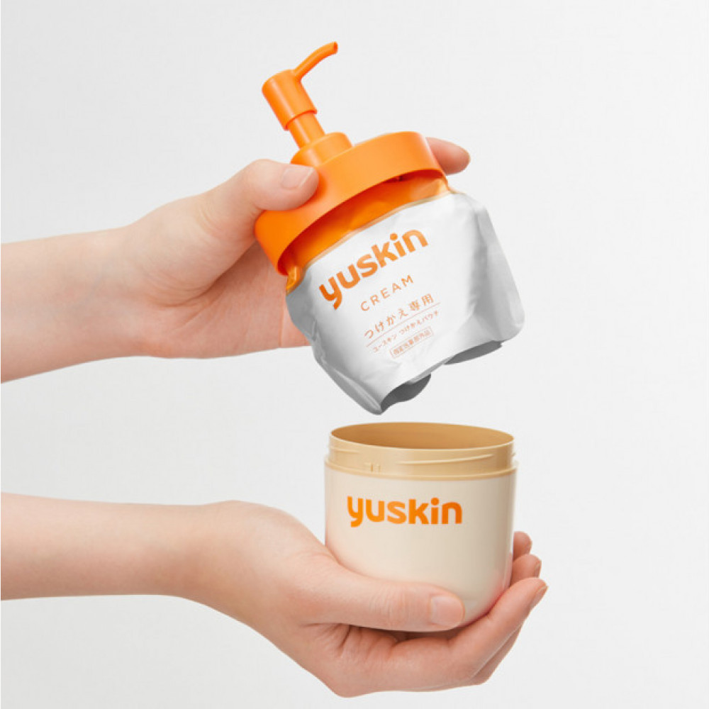 【指定医薬部外品】ユースキン ポンプ・つけかえパウチ×2　セット（ひび あかぎれ しもやけを治す）