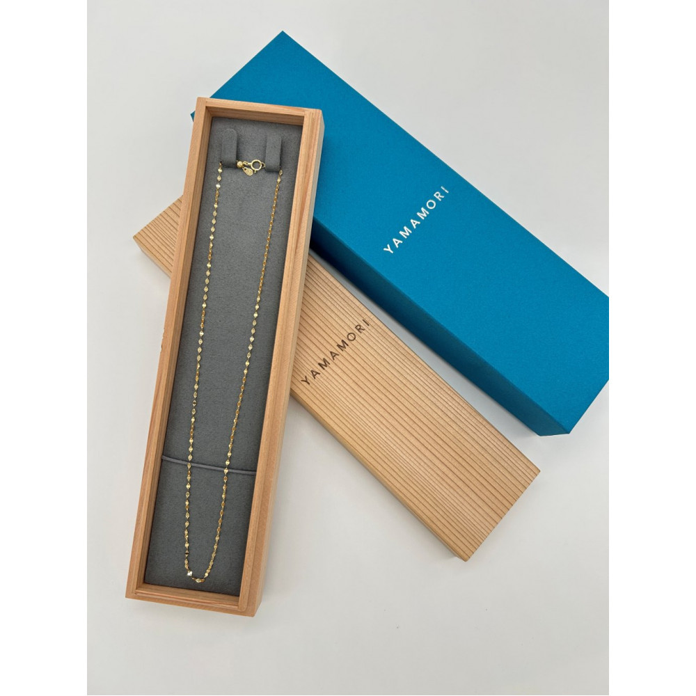 【18金イエローゴールドネックレス ルーチェペンダントトップ グリームカット長小豆0.25 45cm】富山県 富山市 贈り物 おすすめ ギフト 記念