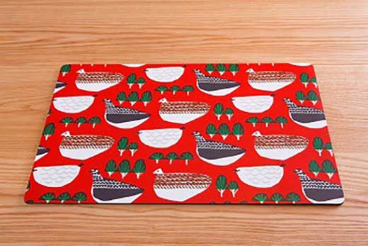 富山もようランチョンマット（ライチョウ）