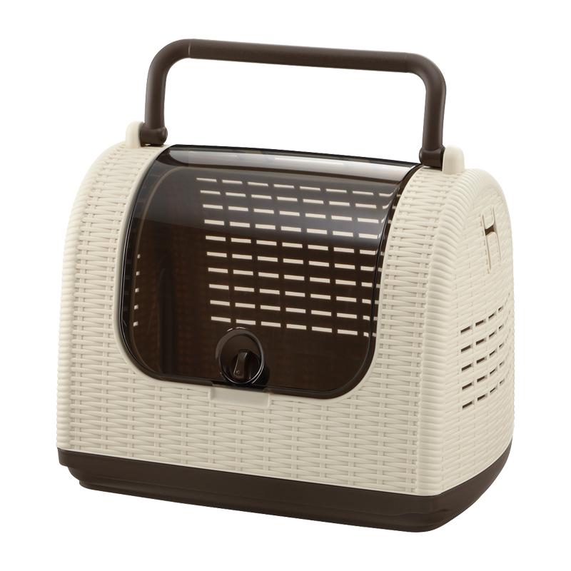 ラタンキャリー【アイボリー】 犬 猫 ペット