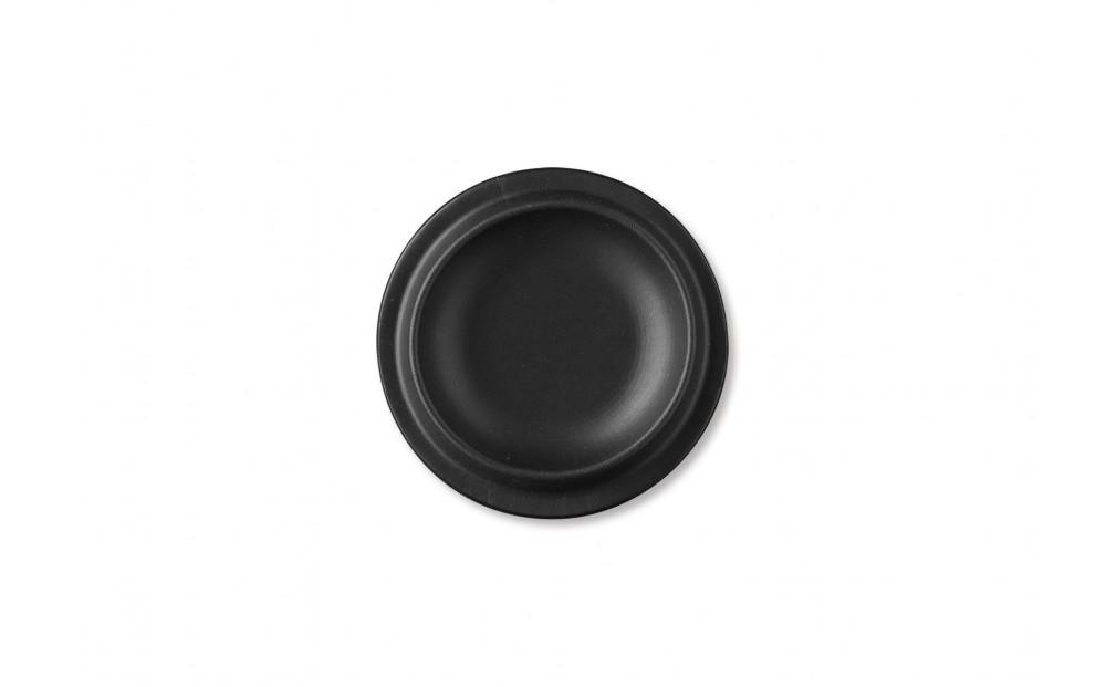 colmレザートレイ丸型Sサイズ　ブラック　立体成型で作った本革製トレー