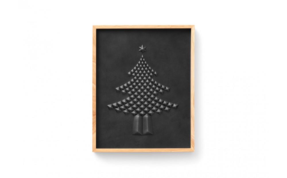 colm ツリー ブラック「本革を立体成型してつくったクリスマスツリー」